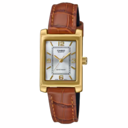 Casio General LTP-1234GLL-7A Leather Strap Analog Women Watch 